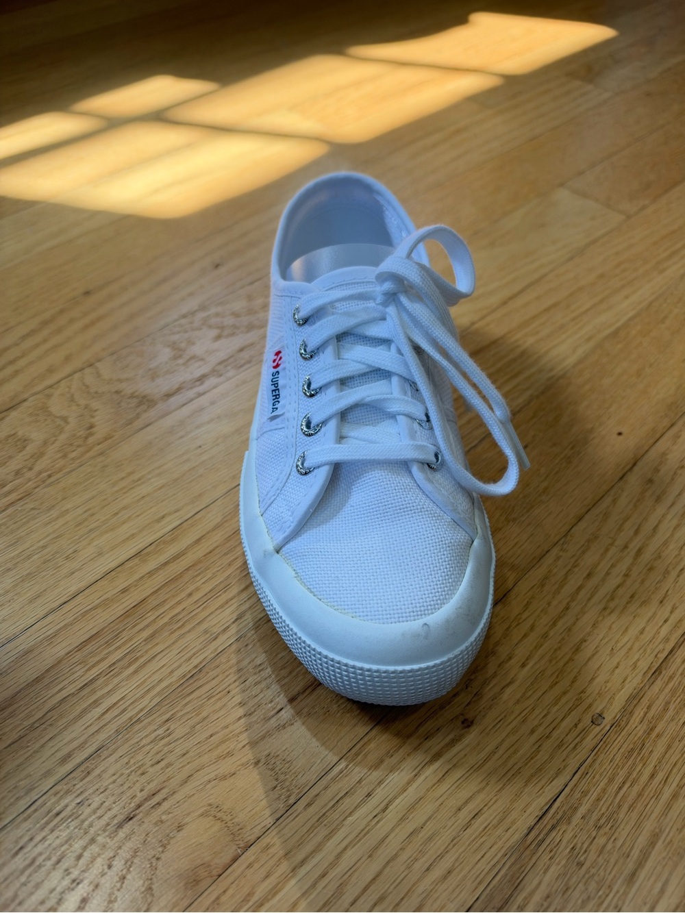 Superga White Canvas Low-Top Sneaker